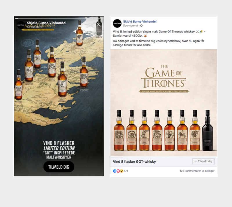 Game of thrones facebook kampagne