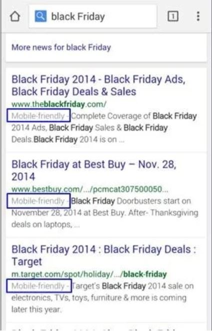 Google mobile friendly